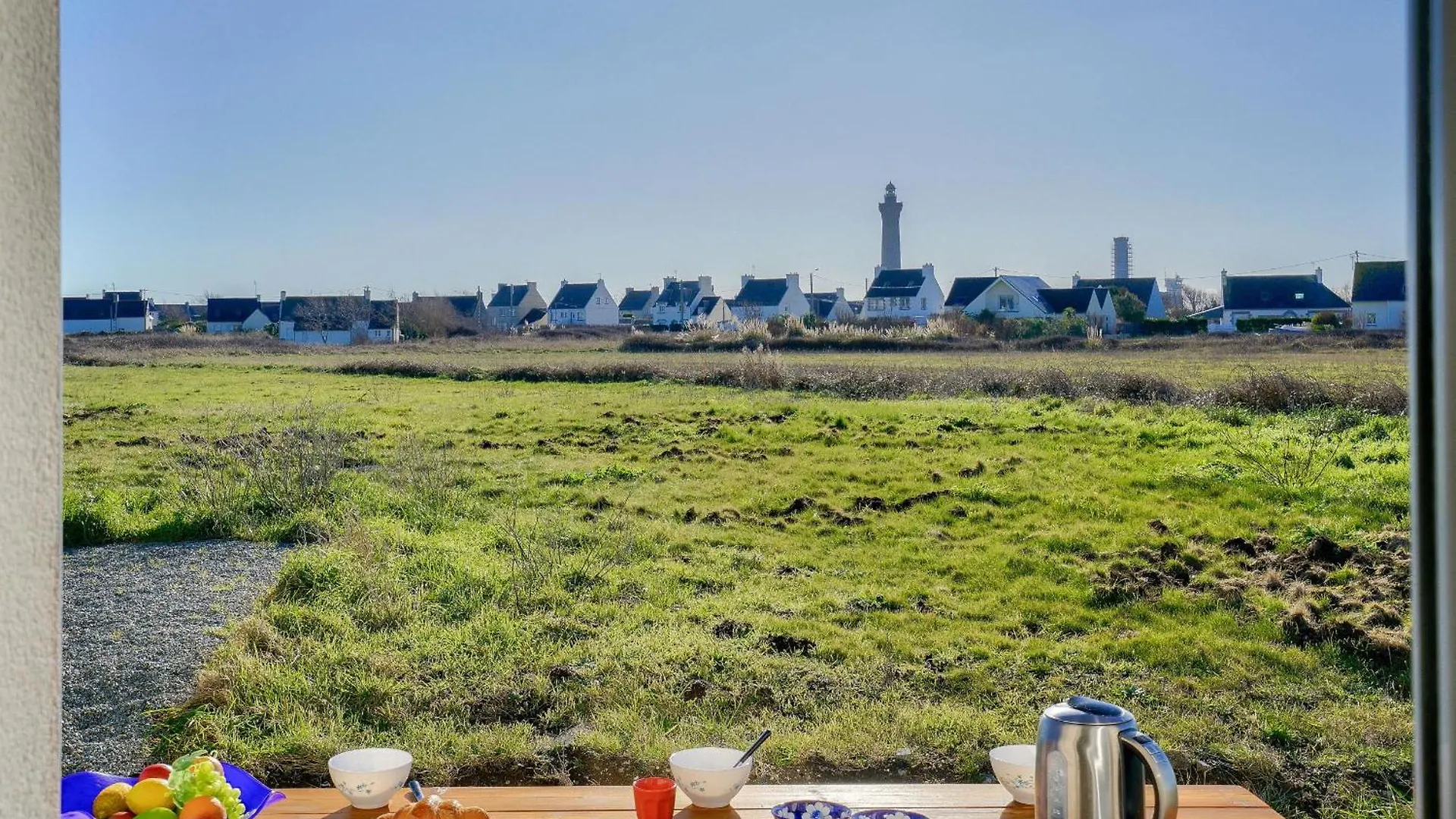 Prázdninový dům Vila Sejour Breton A 7 Avec Vue Sur Le Phare D'Eckmuehl Penmarcʼh Francie